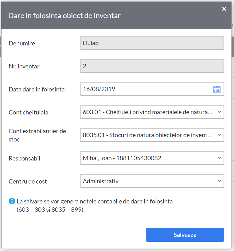 Obiecte De Inventar In Smartbill Conta